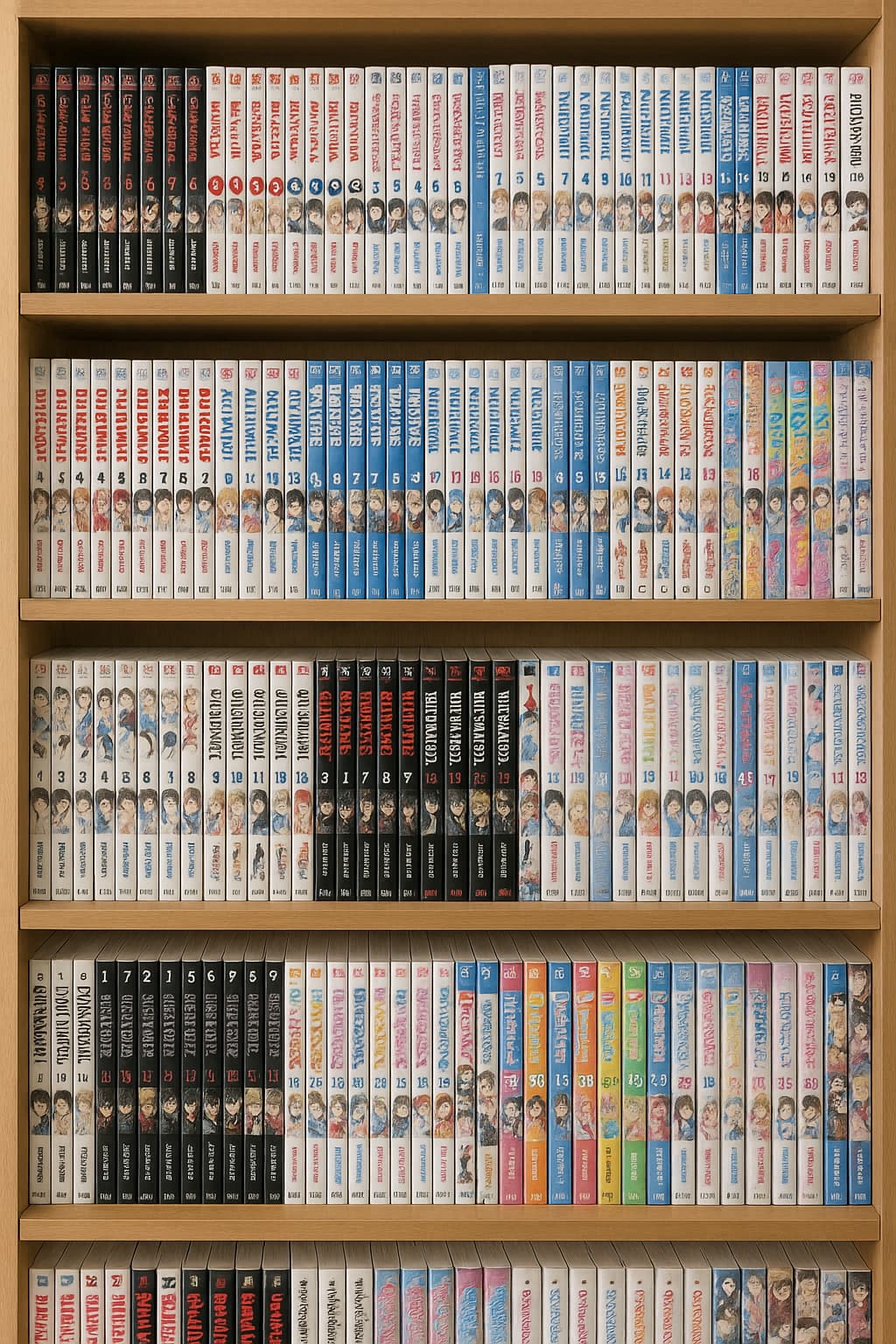 Librero de mangas
